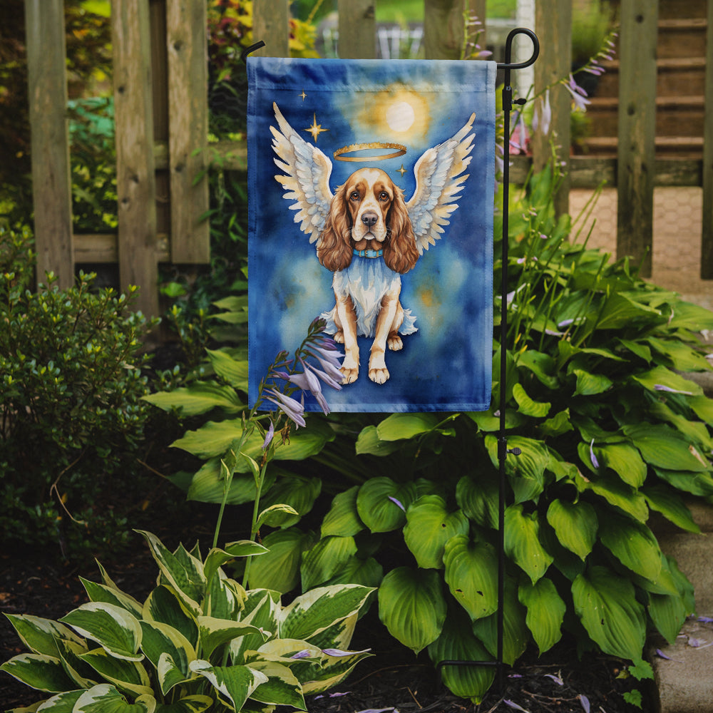 English Cocker Spaniel My Angel Garden Flag Mailbox Decorative Yard Banner Outside Patio Artwork for Flower Beds, Garden Size, Multicolor