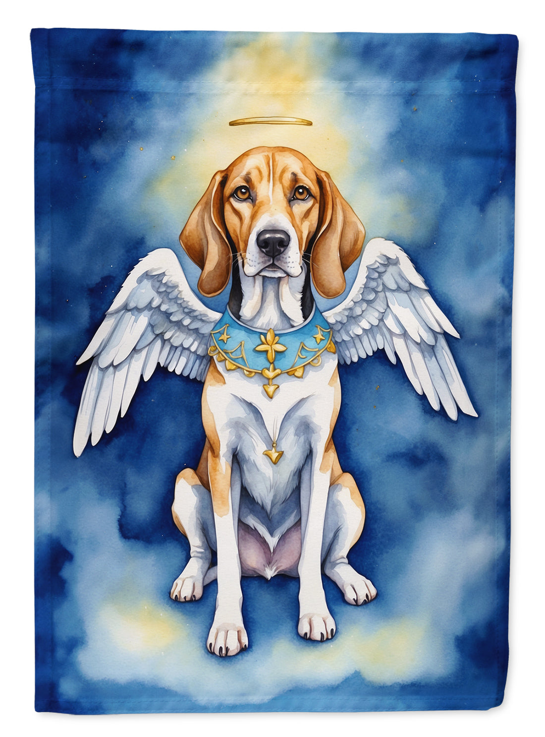 English Foxhound My Angel Garden Flag Mailbox Decorative Yard Banner Outside Patio Artwork for Flower Beds, Garden Size, Multicolor