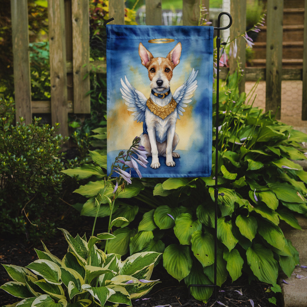 Fox Terrier My Angel Garden Flag Mailbox Decorative Yard Banner Outside Patio Artwork for Flower Beds, Garden Size, Multicolor