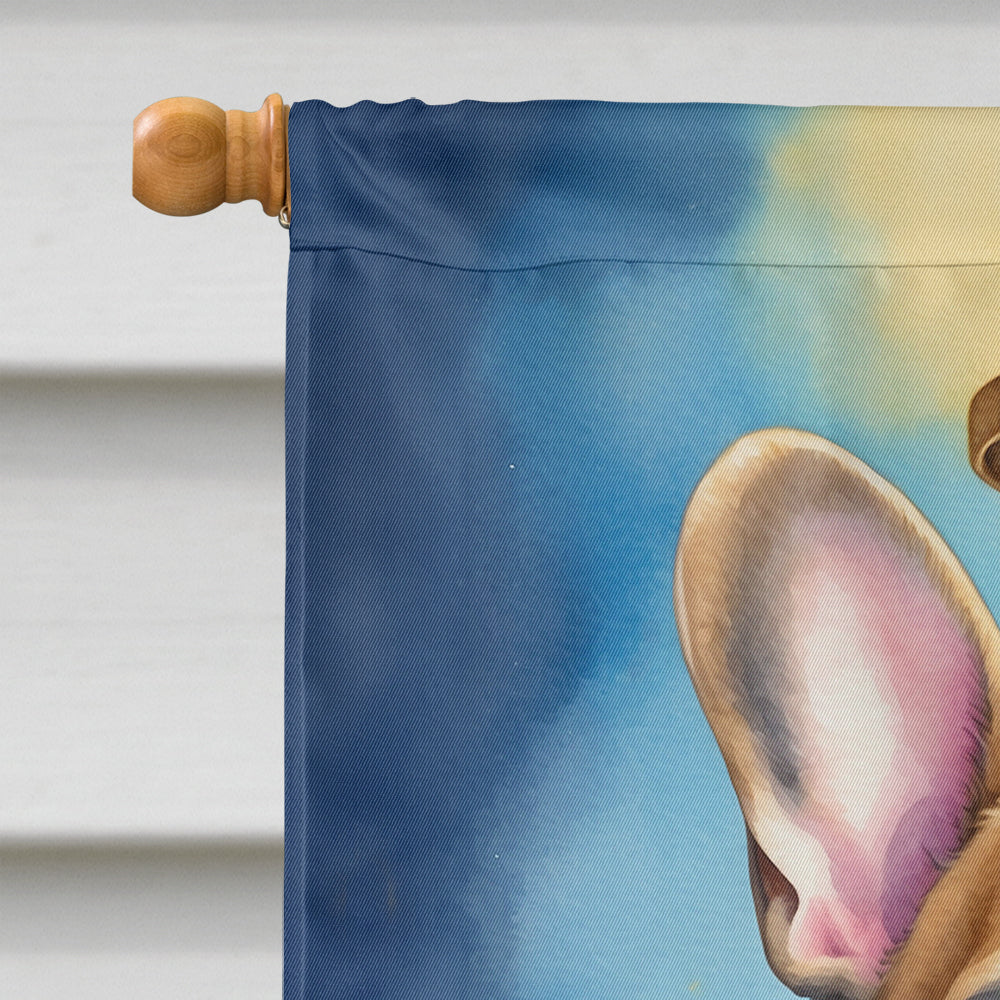 French Bulldog My Angel House Flag 28x40 Porch Sleeve Pole Decorative Outside Yard Banner Artwork Wall Hanging, Polyester