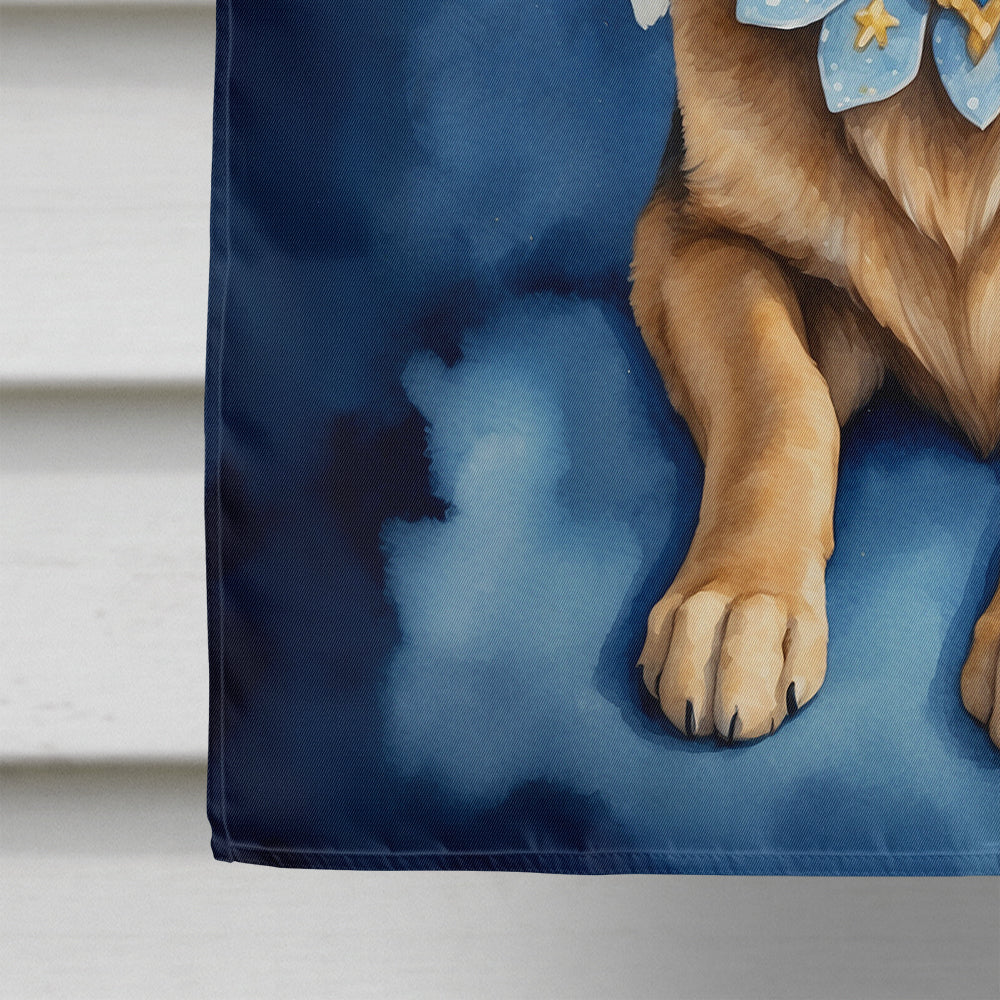 German Shepherd My Angel House Flag 28x40 Porch Sleeve Pole Decorative Outside Yard Banner Artwork Wall Hanging, Polyester