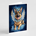 German Shepherd My Angel Greeting Cards Pack of 8 Blank Cards with Envelopes Whimsical A7 Size 5x7