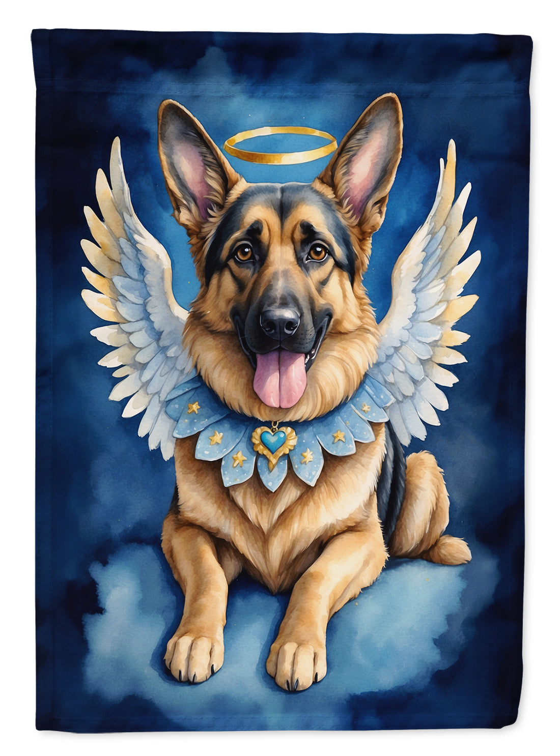 German Shepherd My Angel Garden Flag Mailbox Decorative Yard Banner Outside Patio Artwork for Flower Beds, Garden Size, Multicolor