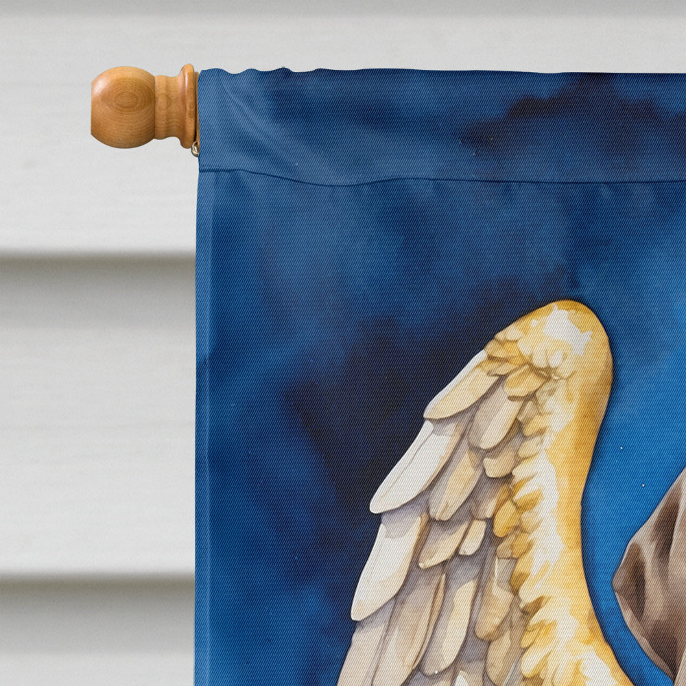 German Shorthaired Pointer My Angel House Flag 28x40 Porch Sleeve Pole Decorative Outside Yard Banner Artwork Wall Hanging, Polyester
