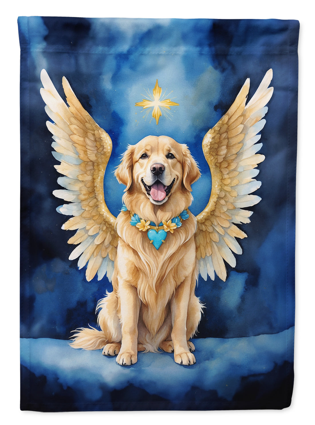 Golden Retriever My Angel Garden Flag Mailbox Decorative Yard Banner Outside Patio Artwork for Flower Beds, Garden Size, Multicolor