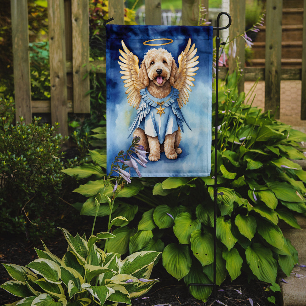 Goldendoodle My Angel Garden Flag Mailbox Decorative Yard Banner Outside Patio Artwork for Flower Beds, Garden Size, Multicolor