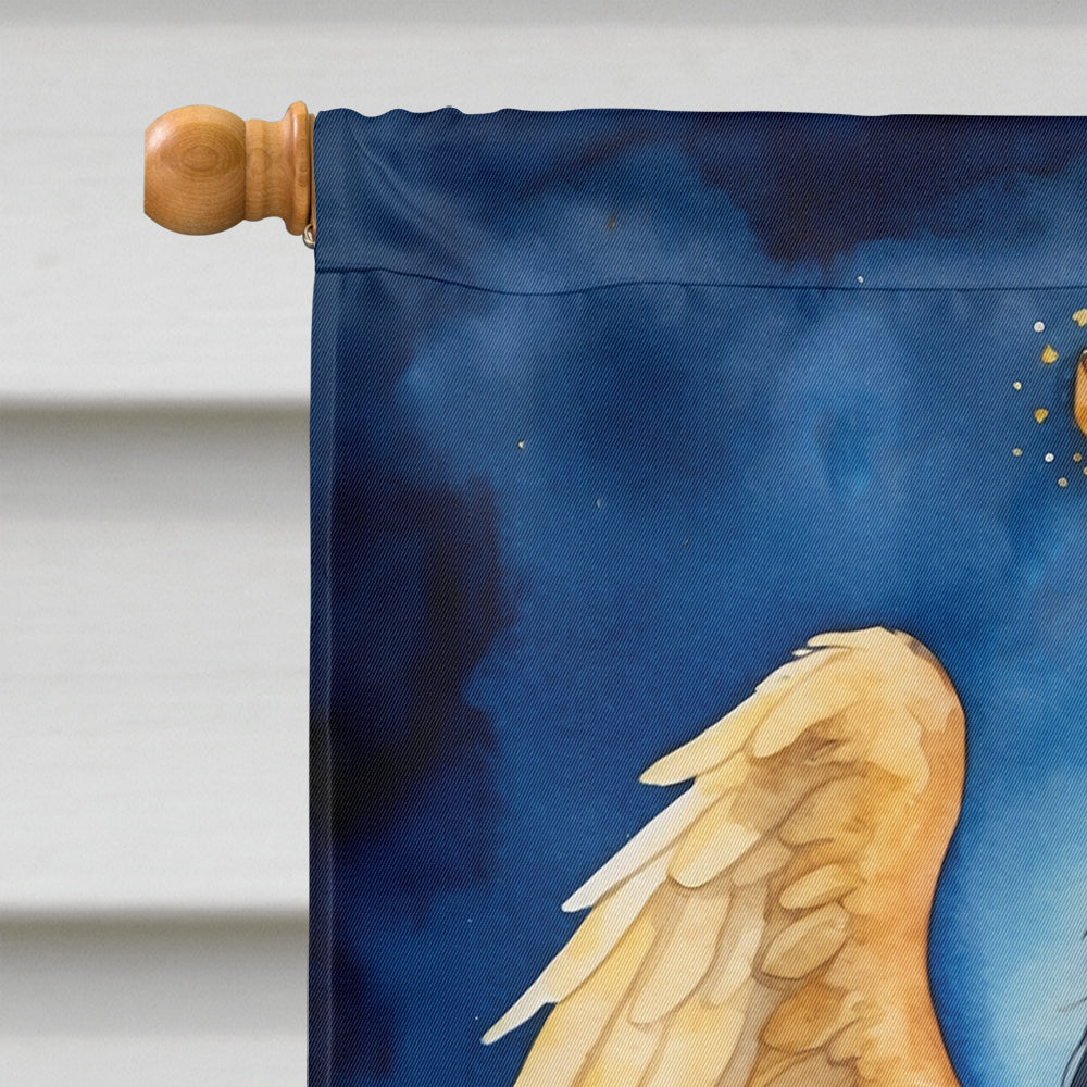 Gordon Setter My Angel House Flag 28x40 Porch Sleeve Pole Decorative Outside Yard Banner Artwork Wall Hanging, Polyester