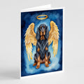 Gordon Setter My Angel Greeting Cards Pack of 8 Blank Cards with Envelopes Whimsical A7 Size 5x7