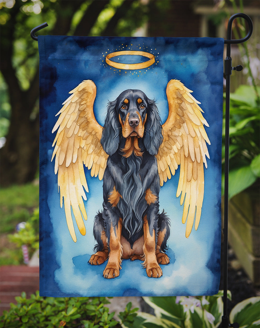 Gordon Setter My Angel Garden Flag Mailbox Decorative Yard Banner Outside Patio Artwork for Flower Beds, Garden Size, Multicolor
