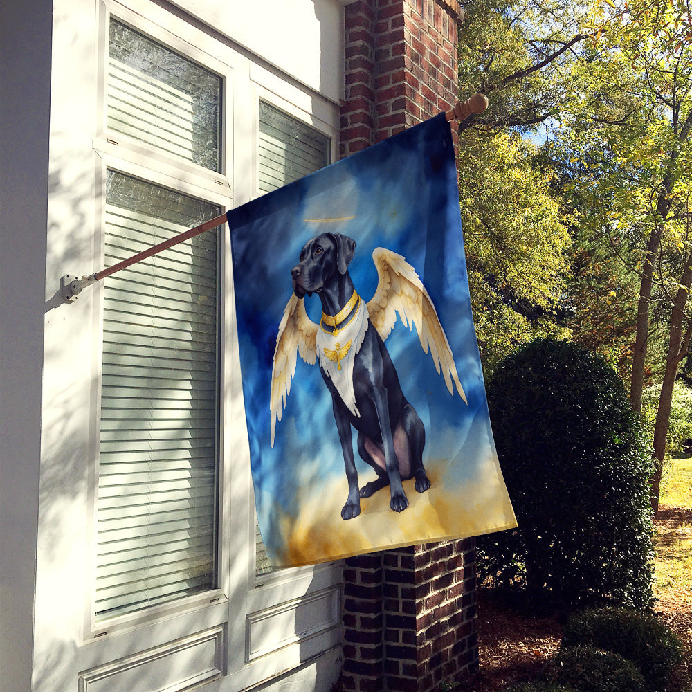 Great Dane My Angel House Flag 28x40 Porch Sleeve Pole Decorative Outside Yard Banner Artwork Wall Hanging, Polyester