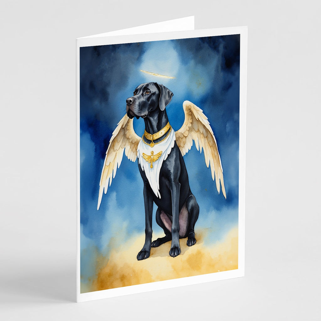Great Dane My Angel Greeting Cards Pack of 8 Blank Cards with Envelopes Whimsical A7 Size 5x7