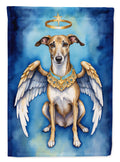 Greyhound My Angel House Flag 28x40 Porch Sleeve Pole Decorative Outside Yard Banner Artwork Wall Hanging, Polyester