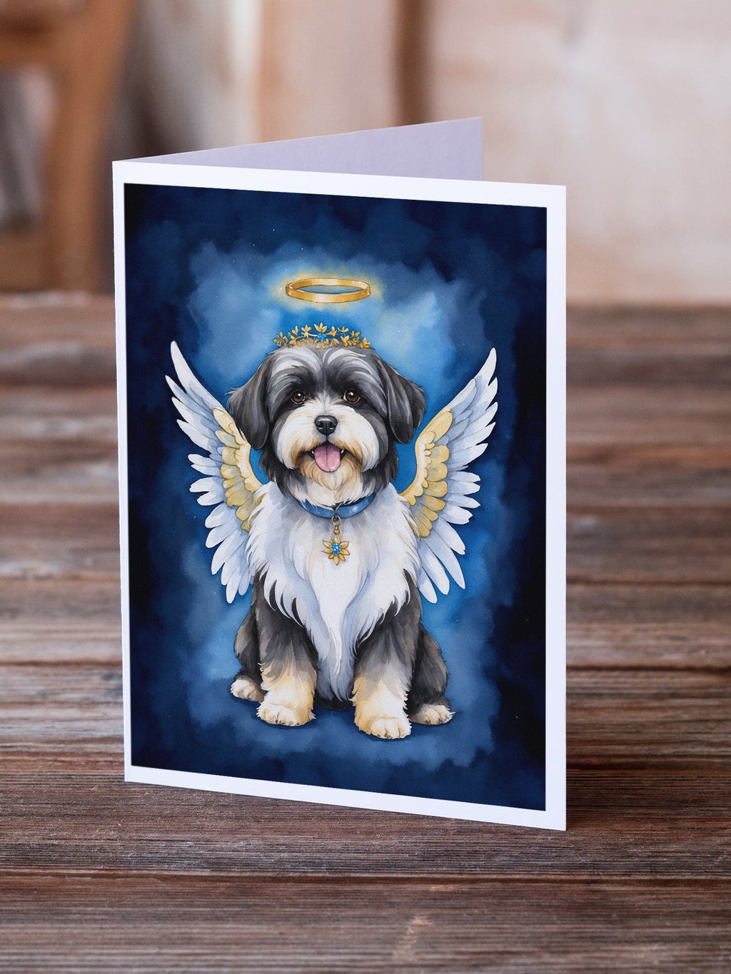 Havanese My Angel Greeting Cards Pack of 8 Blank Cards with Envelopes Whimsical A7 Size 5x7