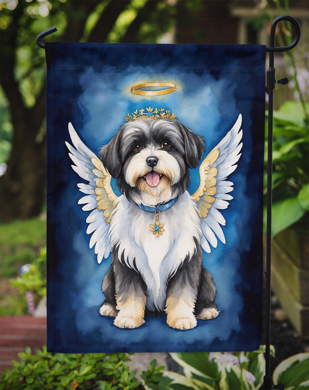 Havanese My Angel Garden Flag Mailbox Decorative Yard Banner Outside Patio Artwork for Flower Beds, Garden Size, Multicolor