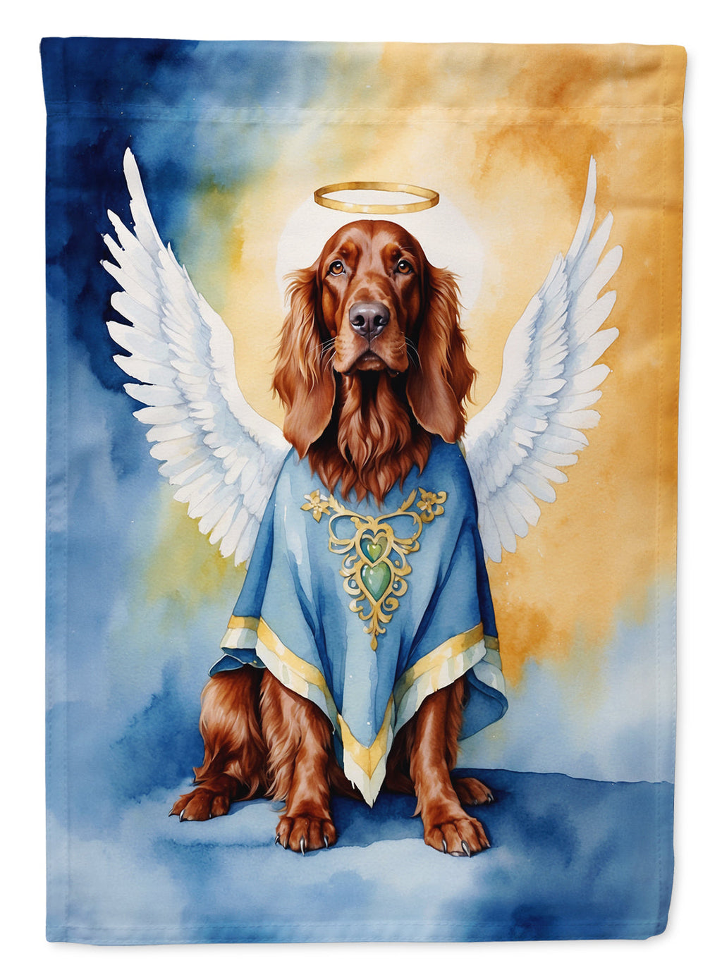 Irish Setter My Angel Garden Flag Mailbox Decorative Yard Banner Outside Patio Artwork for Flower Beds, Garden Size, Multicolor