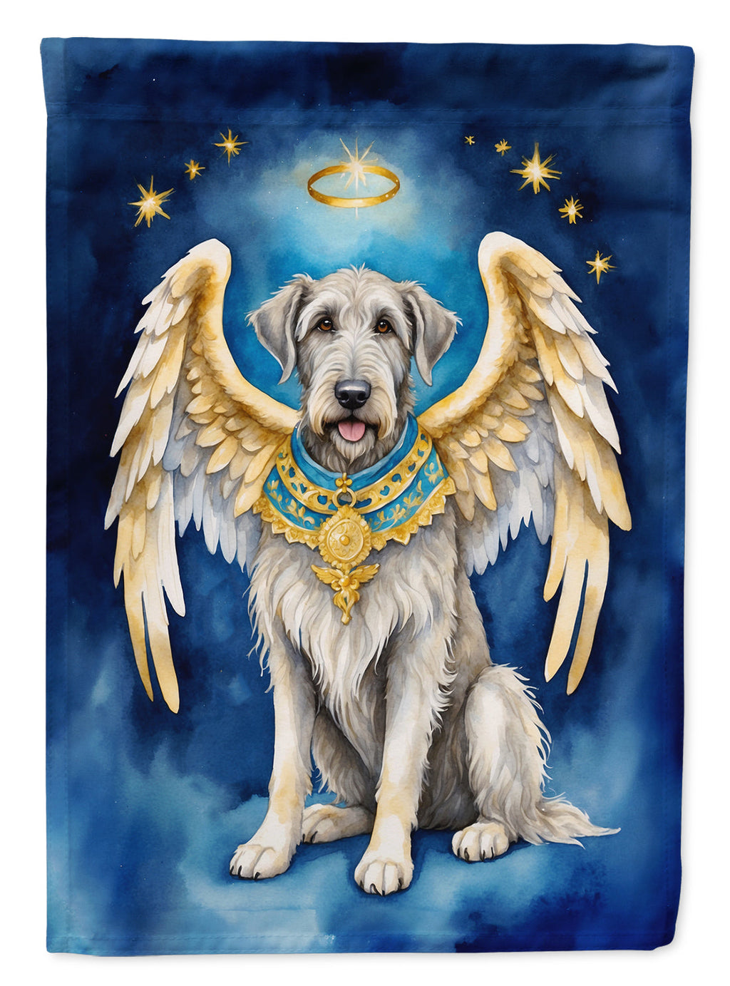 Irish Wolfhound My Angel Garden Flag Mailbox Decorative Yard Banner Outside Patio Artwork for Flower Beds, Garden Size, Multicolor
