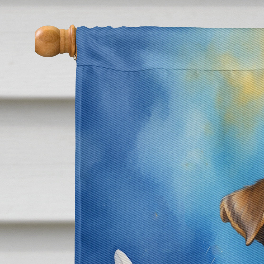 Jack Russell Terrier My Angel House Flag 28x40 Porch Sleeve Pole Decorative Outside Yard Banner Artwork Wall Hanging, Polyester
