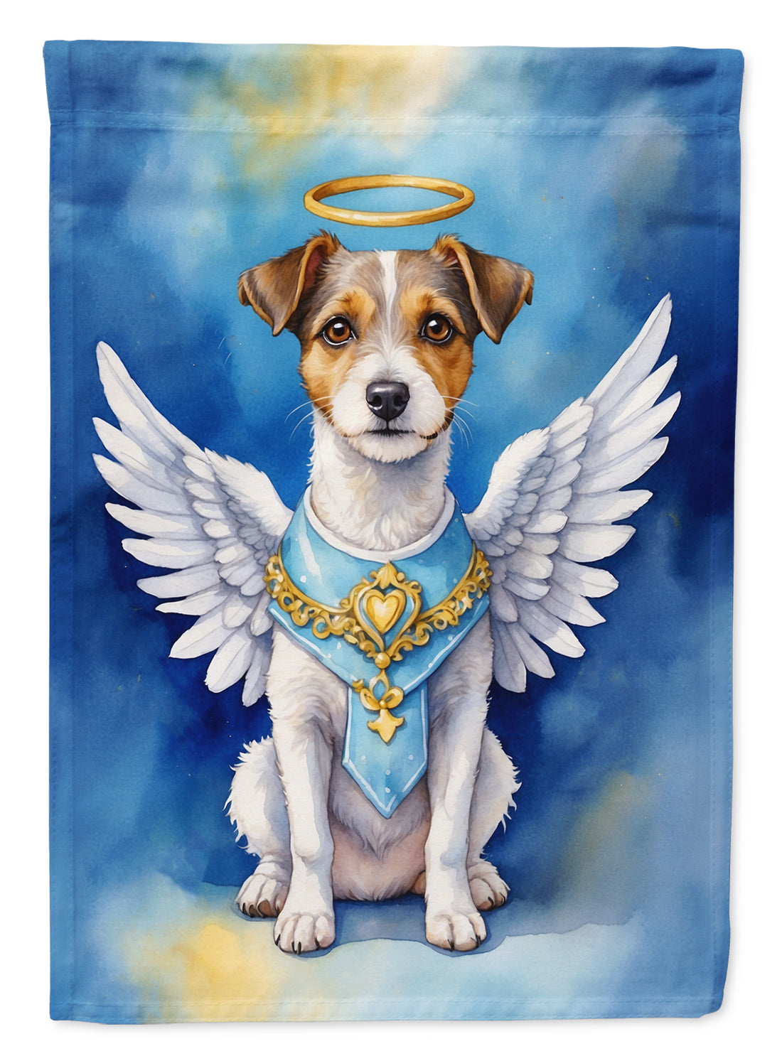Jack Russell Terrier My Angel Garden Flag Mailbox Decorative Yard Banner Outside Patio Artwork for Flower Beds, Garden Size, Multicolor