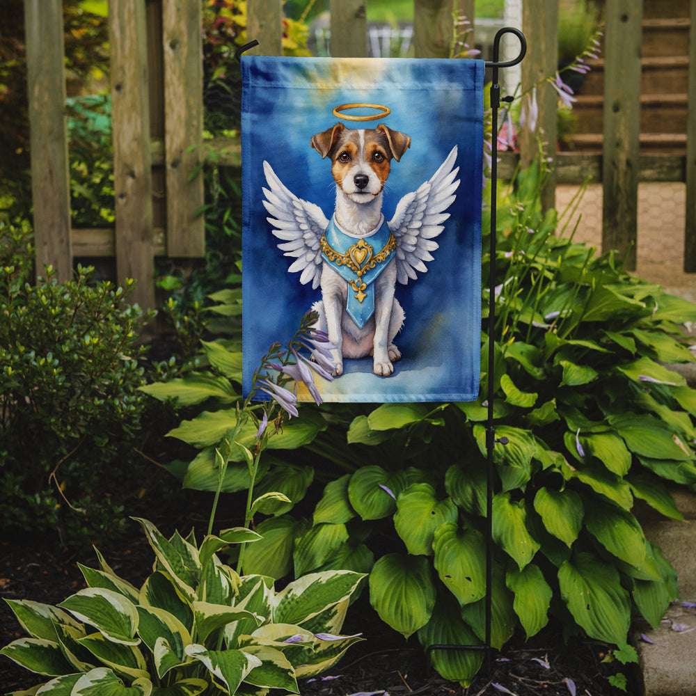 Jack Russell Terrier My Angel Garden Flag Mailbox Decorative Yard Banner Outside Patio Artwork for Flower Beds, Garden Size, Multicolor