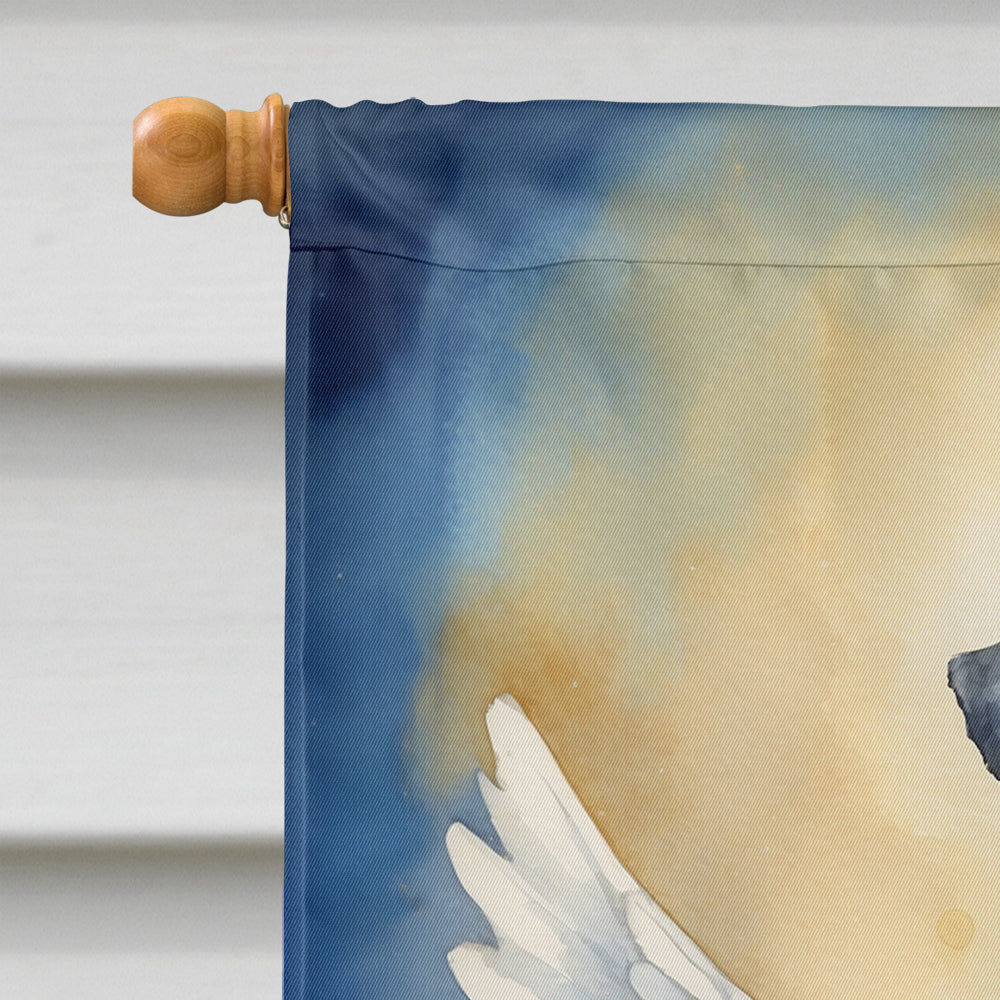 Kerry Blue Terrier My Angel House Flag 28x40 Porch Sleeve Pole Decorative Outside Yard Banner Artwork Wall Hanging, Polyester