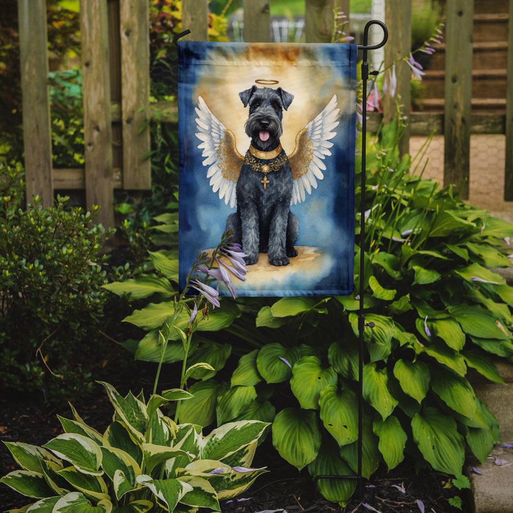 Kerry Blue Terrier My Angel Garden Flag Mailbox Decorative Yard Banner Outside Patio Artwork for Flower Beds, Garden Size, Multicolor