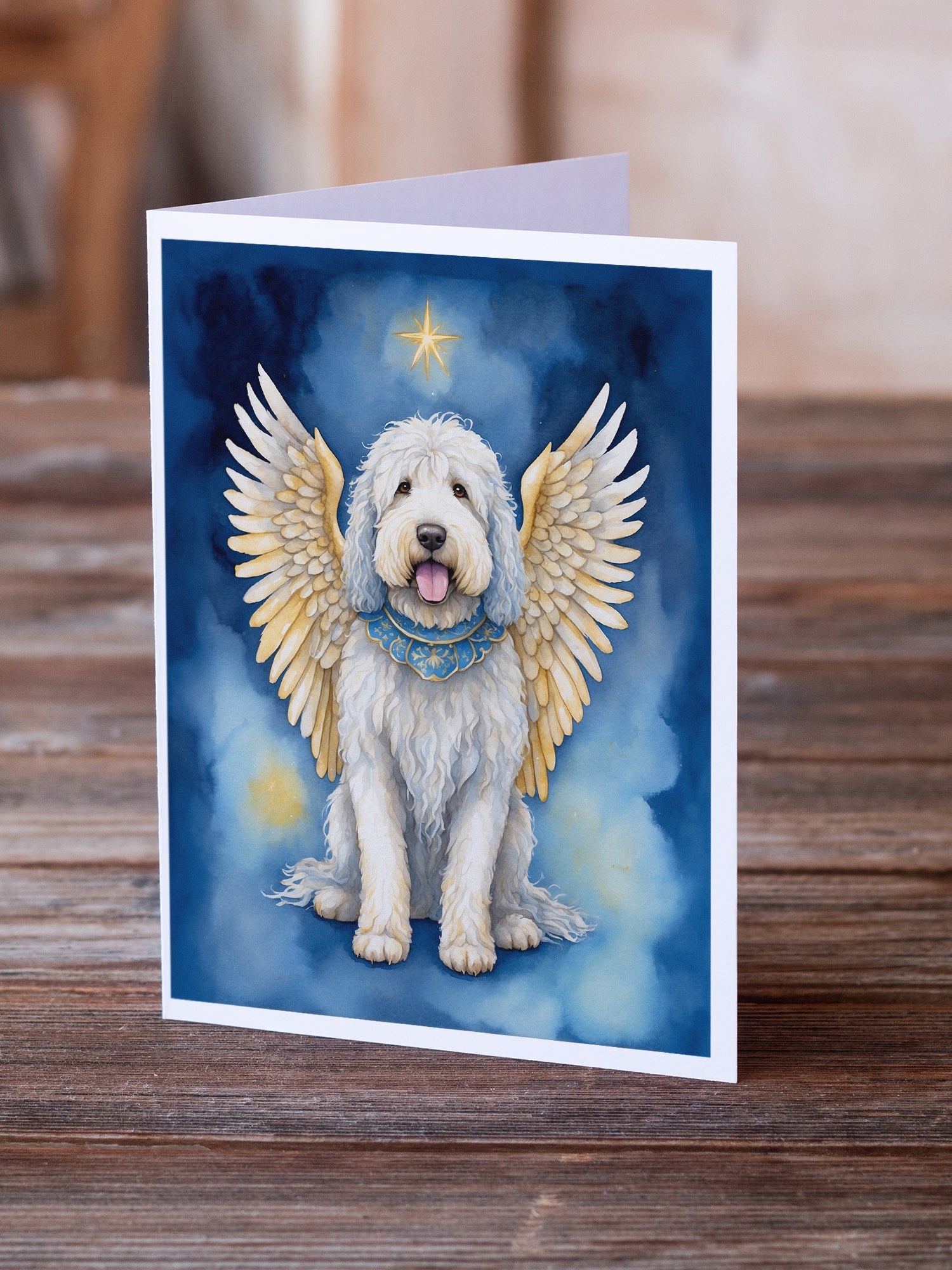 Komondor My Angel Greeting Cards Pack of 8 Blank Cards with Envelopes Whimsical A7 Size 5x7
