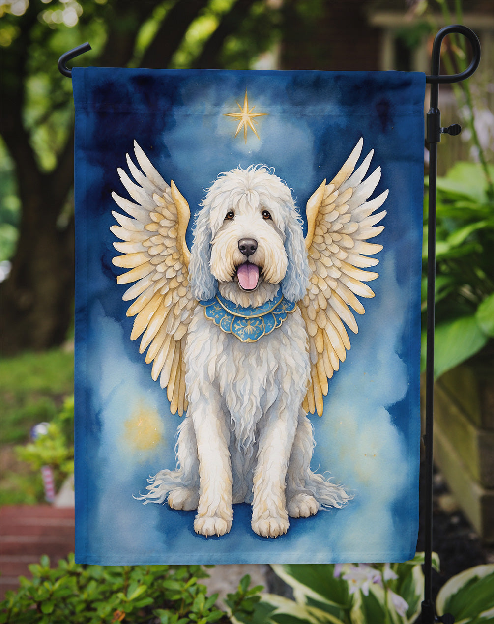 Komondor My Angel Garden Flag Mailbox Decorative Yard Banner Outside Patio Artwork for Flower Beds, Garden Size, Multicolor