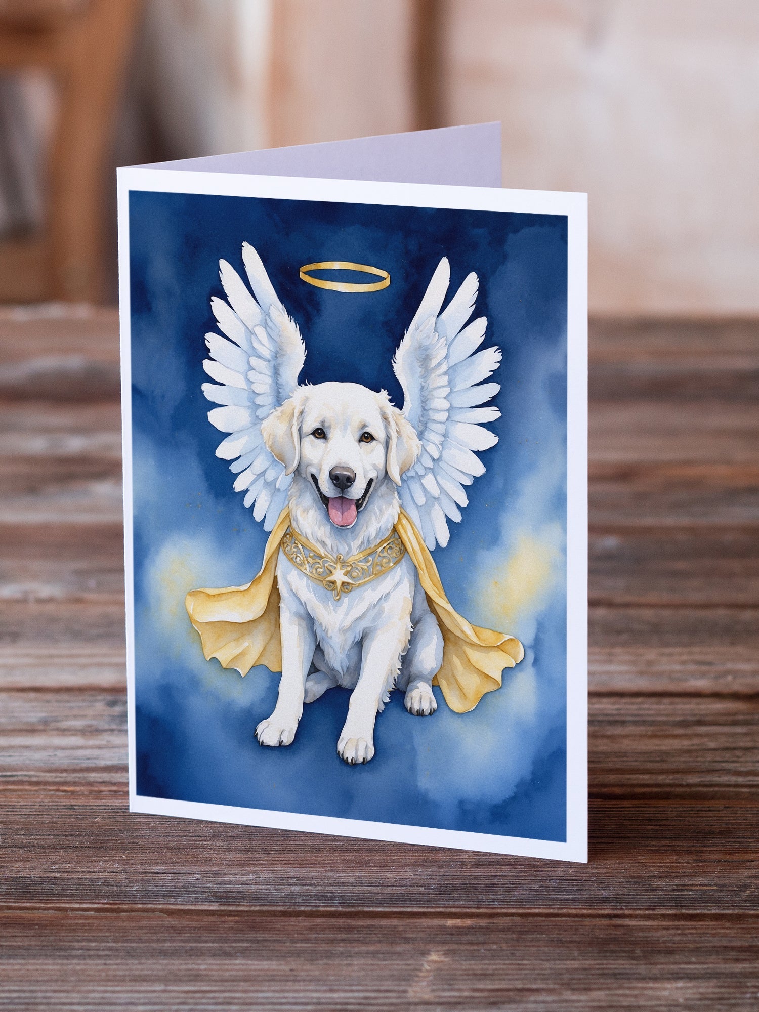 Kuvasz My Angel Greeting Cards Pack of 8 Blank Cards with Envelopes Whimsical A7 Size 5x7