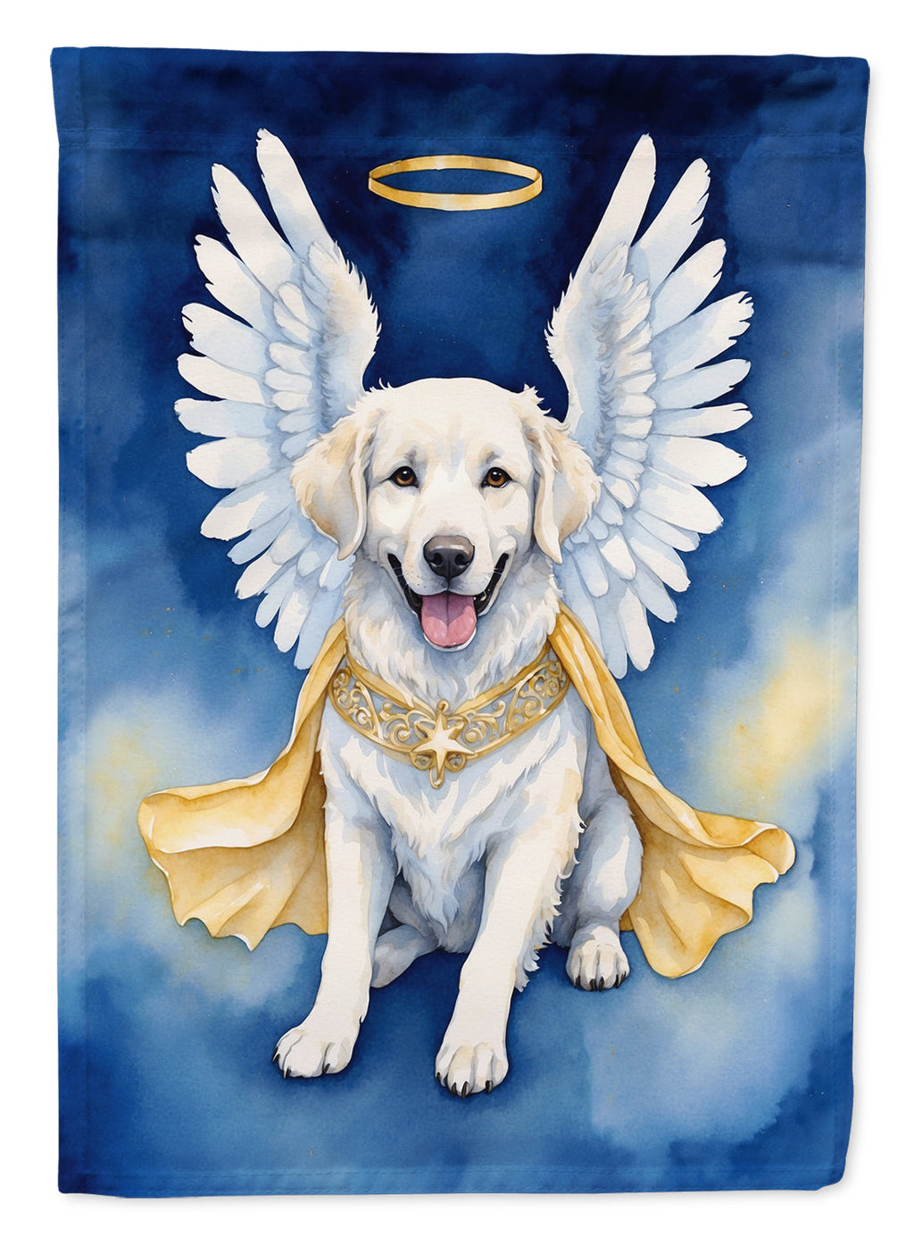 Kuvasz My Angel Garden Flag Mailbox Decorative Yard Banner Outside Patio Artwork for Flower Beds, Garden Size, Multicolor