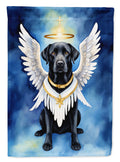 Black Labrador Retriever My Angel Garden Flag Mailbox Decorative Yard Banner Outside Patio Artwork for Flower Beds, Garden Size, Multicolor