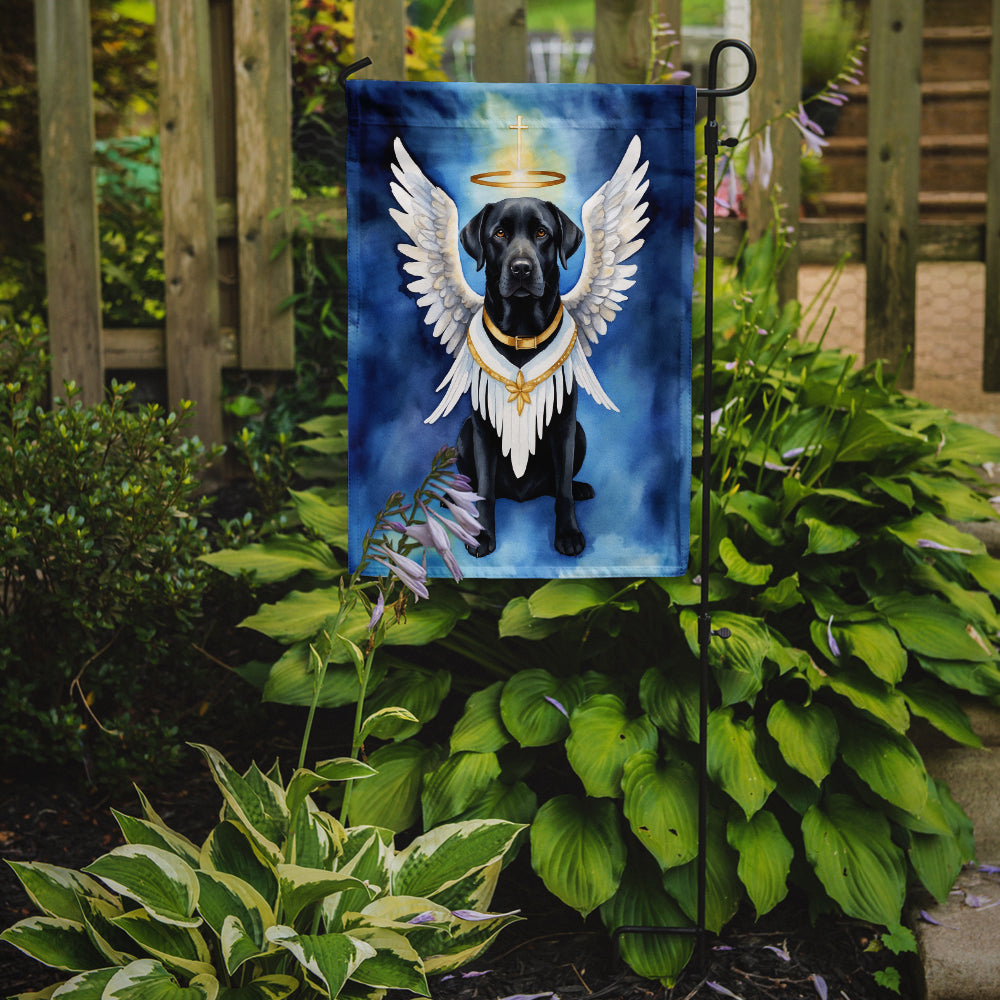 Black Labrador Retriever My Angel Garden Flag Mailbox Decorative Yard Banner Outside Patio Artwork for Flower Beds, Garden Size, Multicolor
