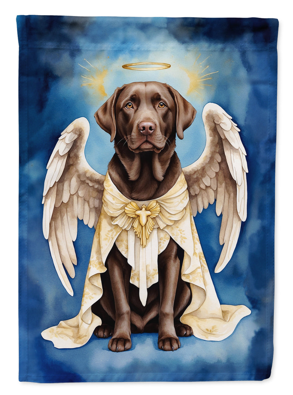 Chocolate Labrador Retriever My Angel Garden Flag Mailbox Decorative Yard Banner Outside Patio Artwork for Flower Beds, Garden Size, Multicolor