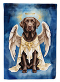 Chocolate Labrador Retriever My Angel Garden Flag Mailbox Decorative Yard Banner Outside Patio Artwork for Flower Beds, Garden Size, Multicolor