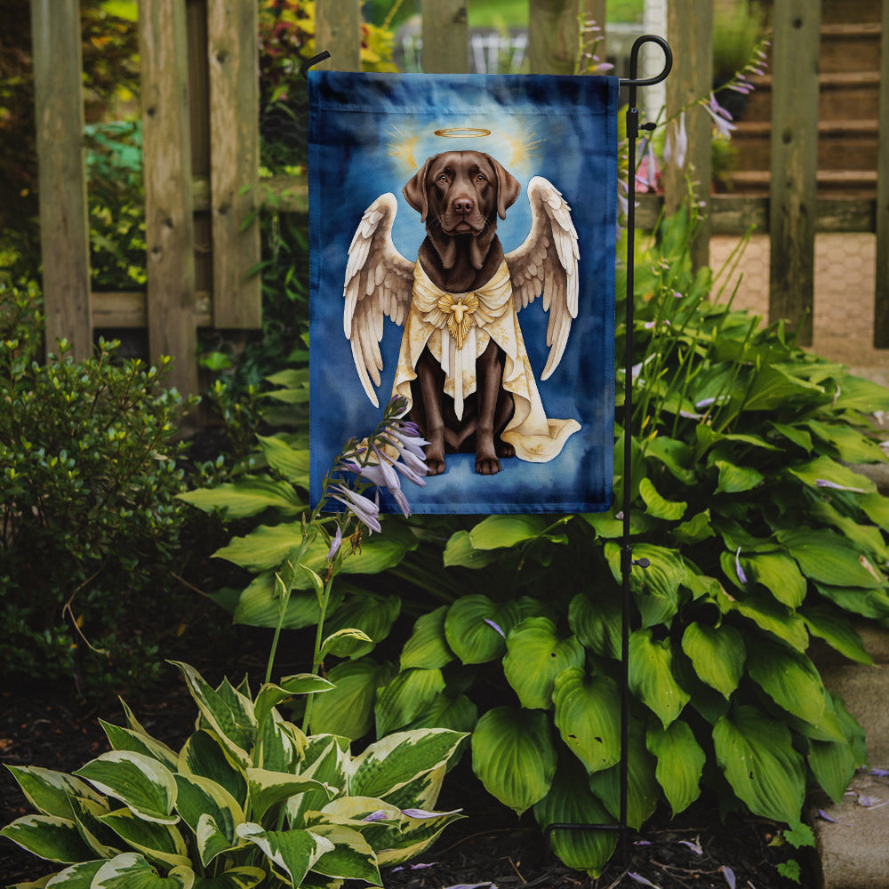 Chocolate Labrador Retriever My Angel Garden Flag Mailbox Decorative Yard Banner Outside Patio Artwork for Flower Beds, Garden Size, Multicolor