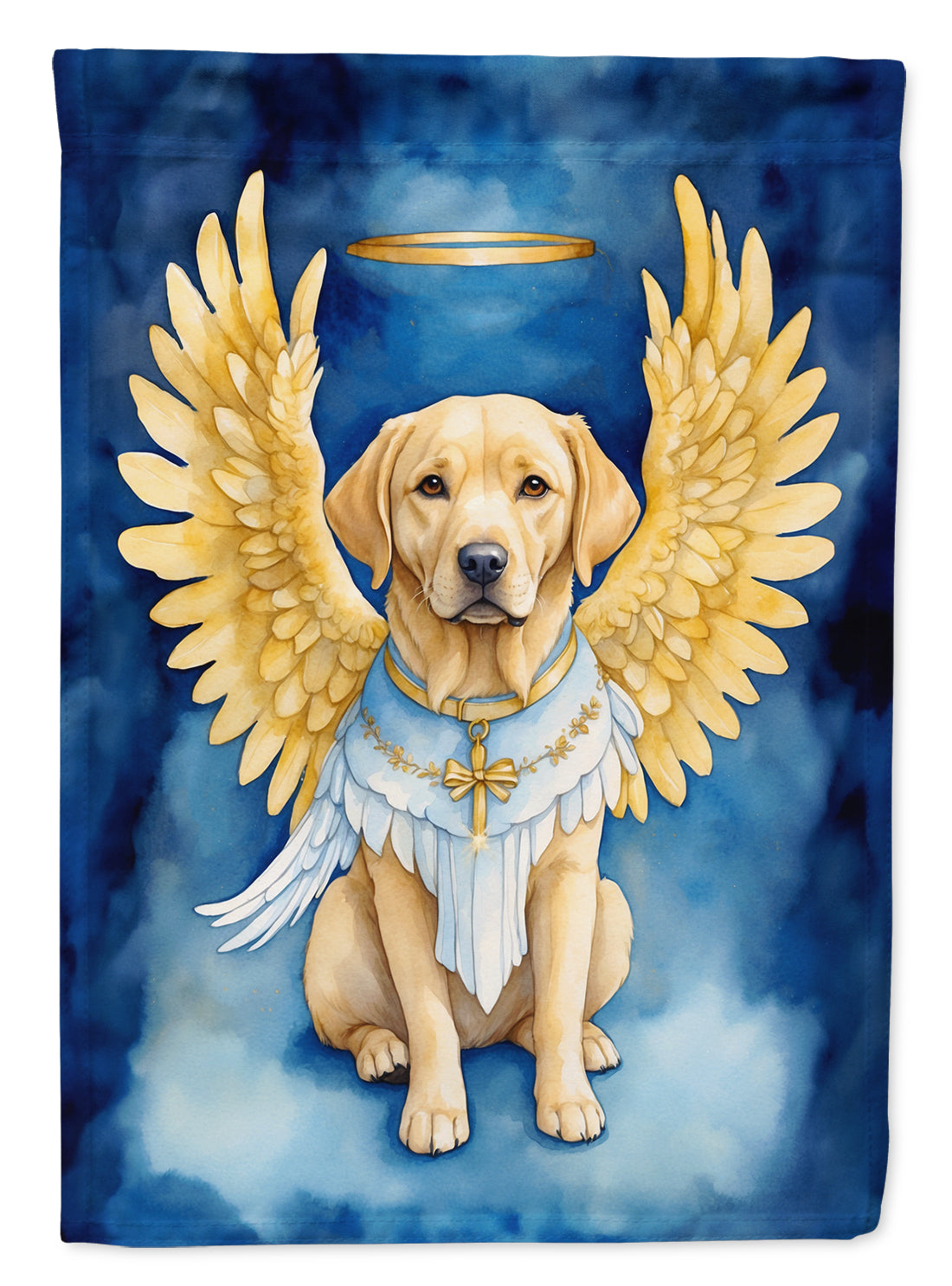 Yellow Chocolate Labrador Retriever My Angel Garden Flag Mailbox Decorative Yard Banner Outside Patio Artwork for Flower Beds, Garden Size, Multicolor