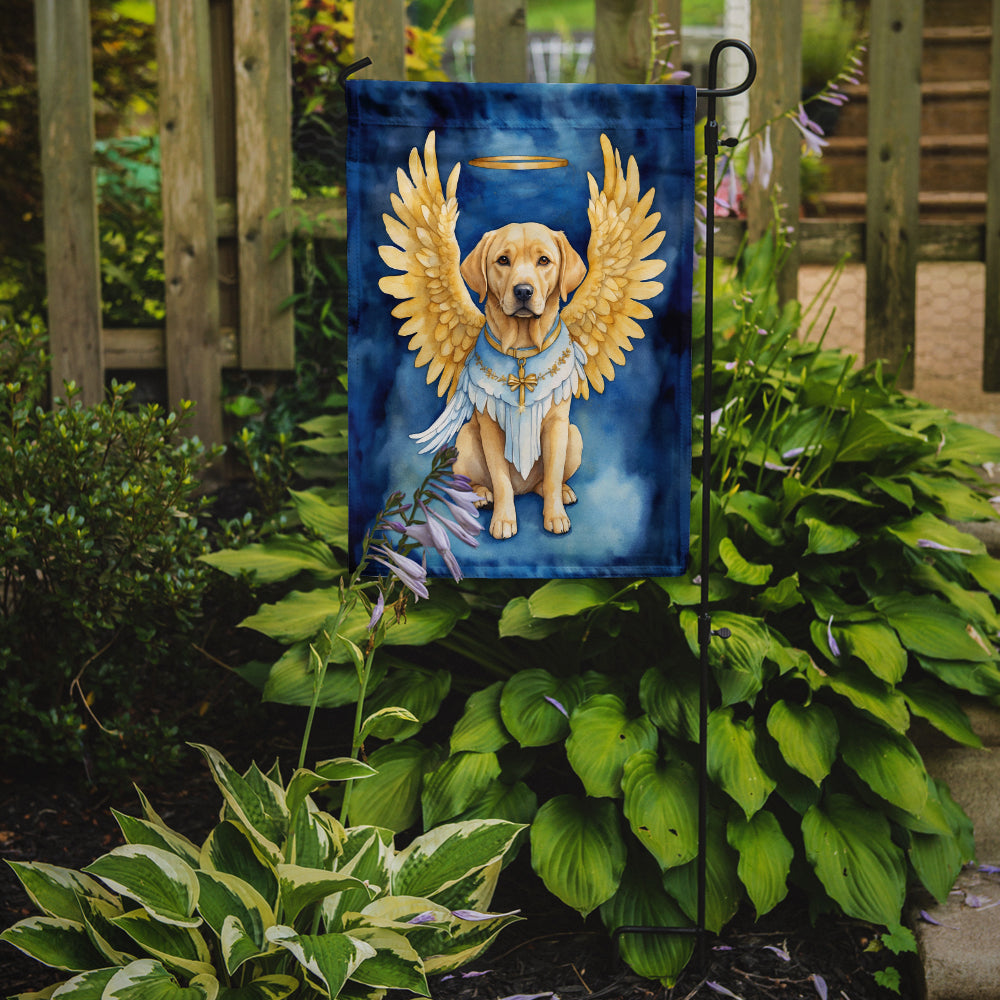 Yellow Chocolate Labrador Retriever My Angel Garden Flag Mailbox Decorative Yard Banner Outside Patio Artwork for Flower Beds, Garden Size, Multicolor