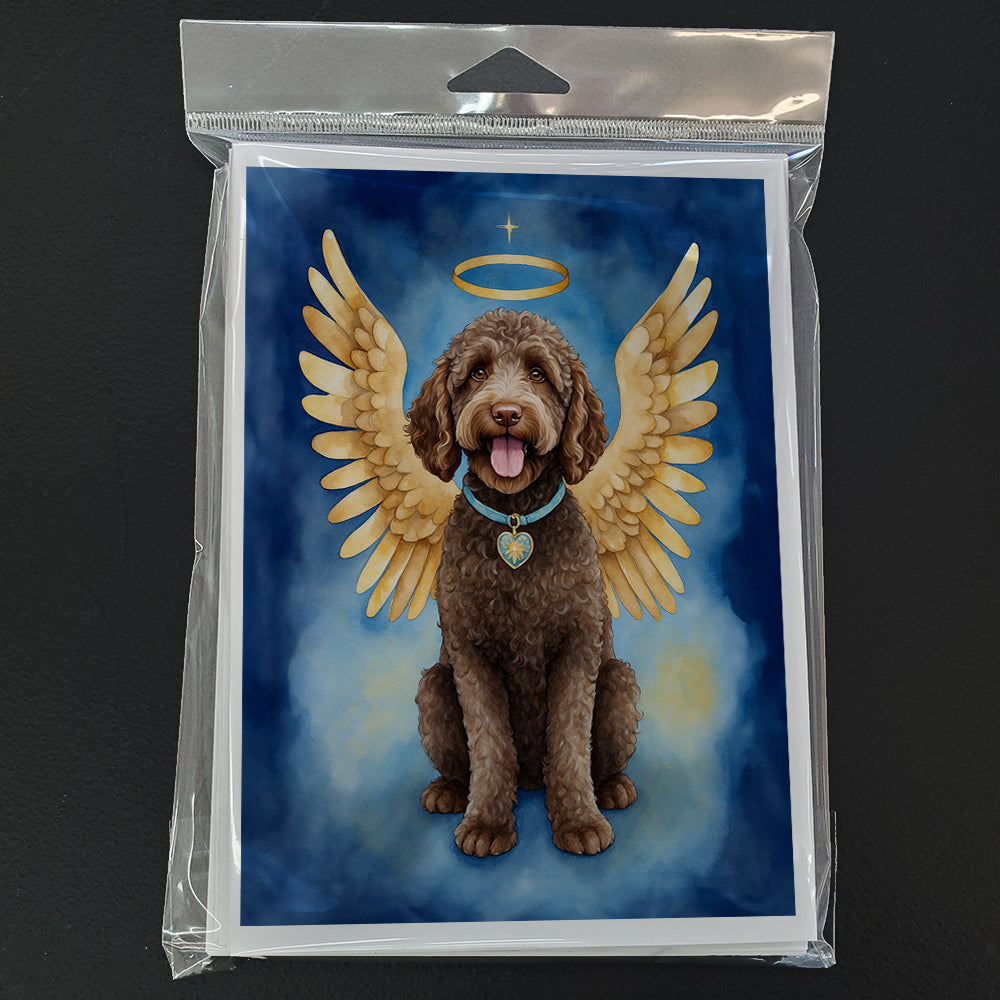 Labradoodle My Angel Greeting Cards Pack of 8 Blank Cards with Envelopes Whimsical A7 Size 5x7