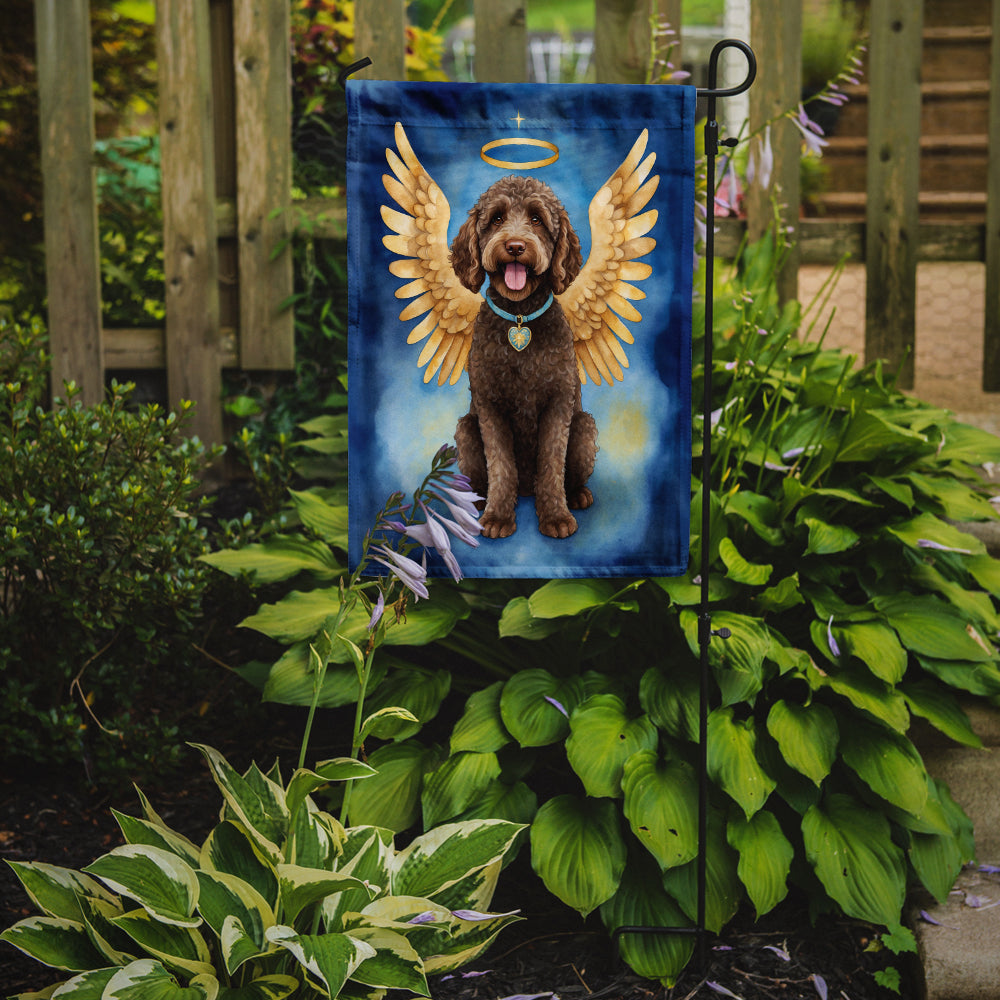 Labradoodle My Angel Garden Flag Mailbox Decorative Yard Banner Outside Patio Artwork for Flower Beds, Garden Size, Multicolor