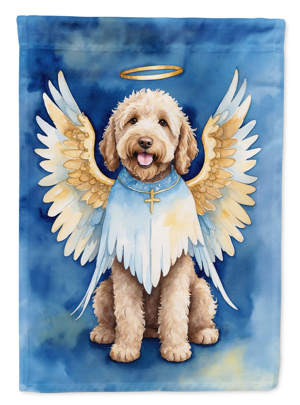 Labradoodle My Angel Garden Flag Mailbox Decorative Yard Banner Outside Patio Artwork for Flower Beds, Garden Size, Multicolor