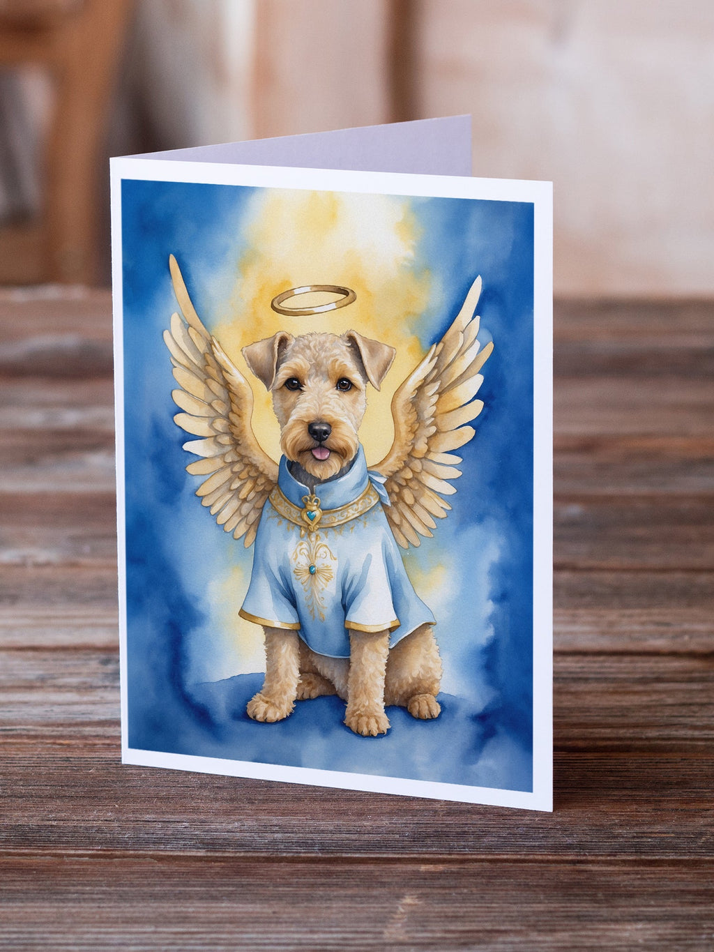 Lakeland Terrier My Angel Greeting Cards Pack of 8 Blank Cards with Envelopes Whimsical A7 Size 5x7