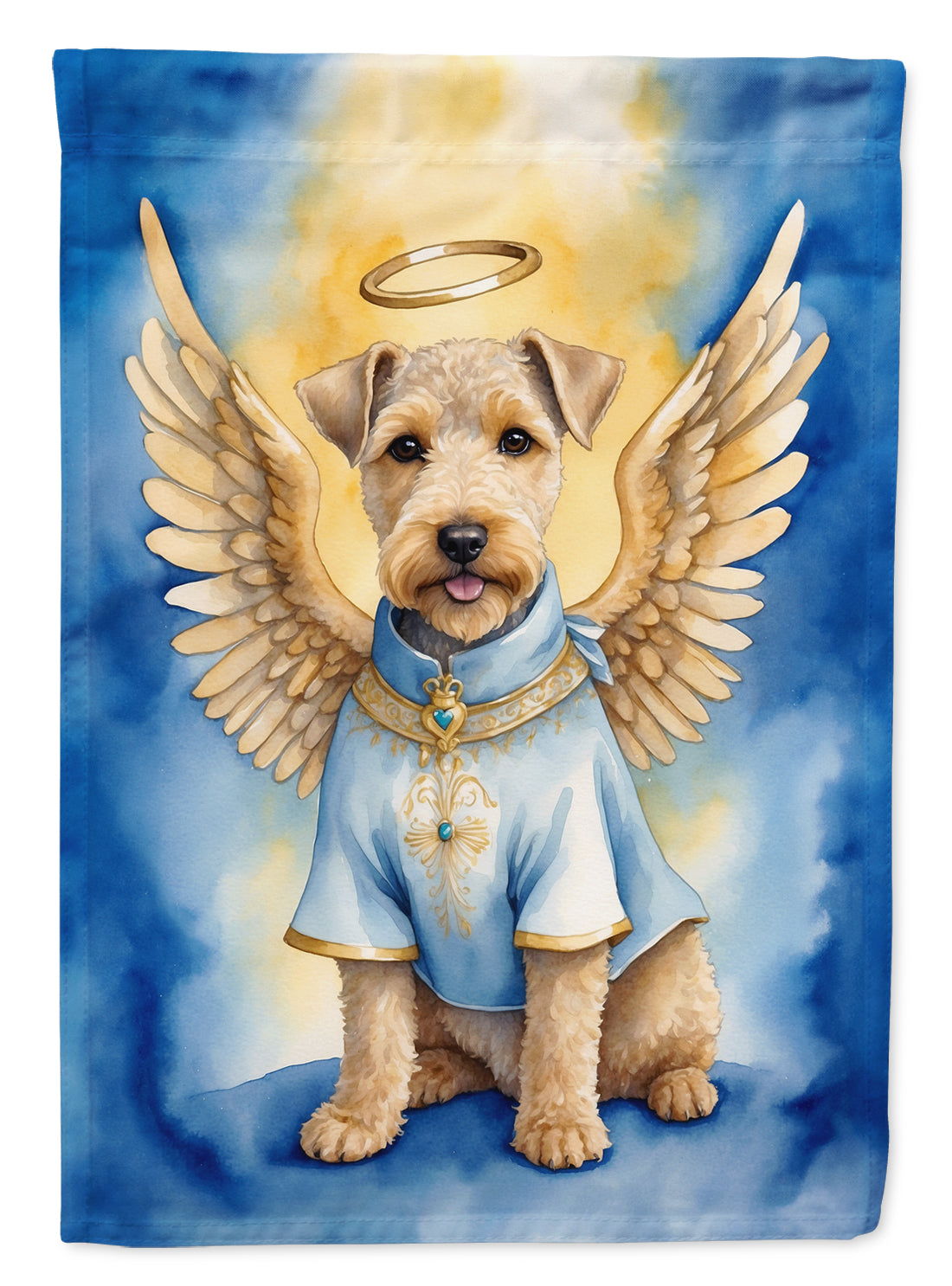 Lakeland Terrier My Angel Garden Flag Mailbox Decorative Yard Banner Outside Patio Artwork for Flower Beds, Garden Size, Multicolor