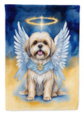 Lhasa Apso My Angel Garden Flag Mailbox Decorative Yard Banner Outside Patio Artwork for Flower Beds, Garden Size, Multicolor