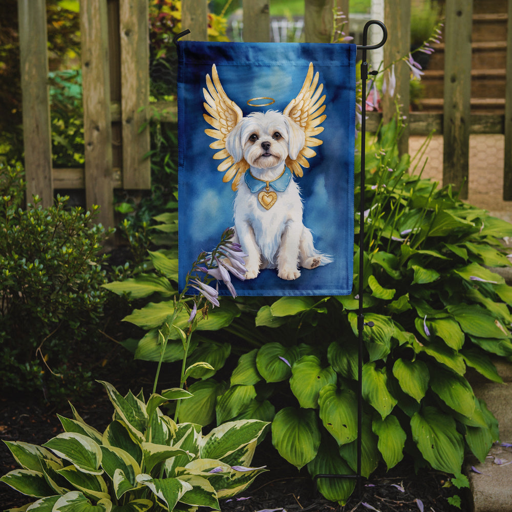Maltese My Angel Garden Flag Mailbox Decorative Yard Banner Outside Patio Artwork for Flower Beds, Garden Size, Multicolor