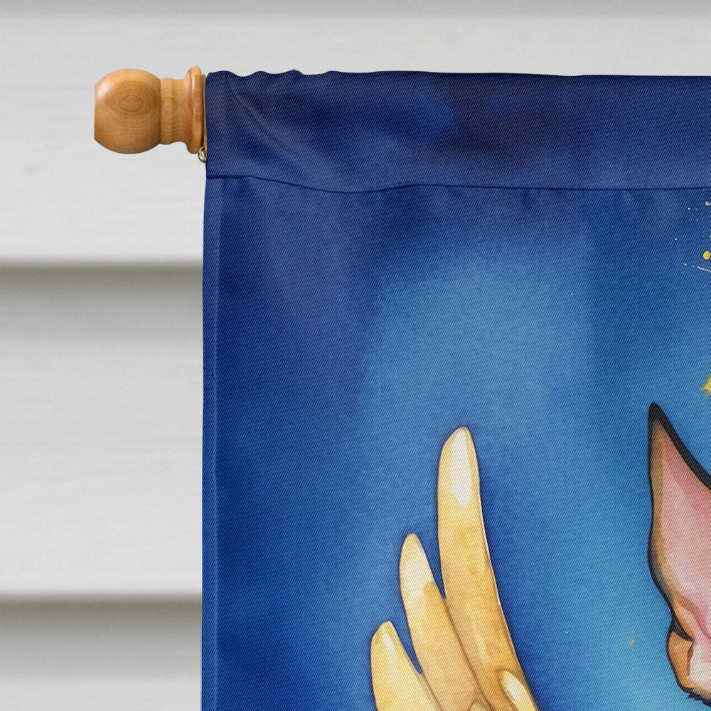 Manchester Terrier My Angel House Flag 28x40 Porch Sleeve Pole Decorative Outside Yard Banner Artwork Wall Hanging, Polyester