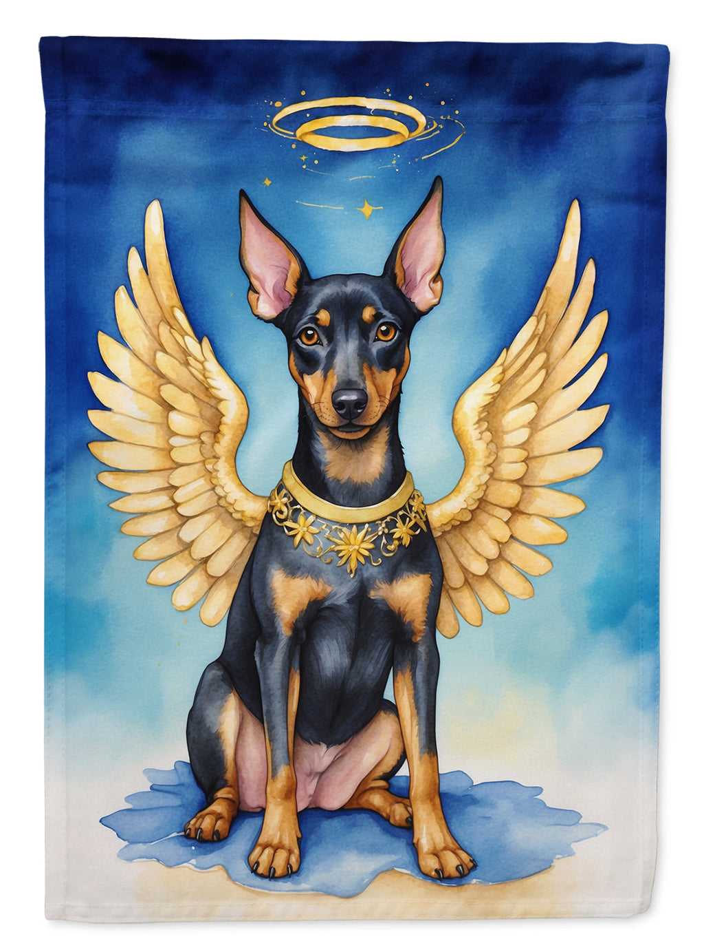 Manchester Terrier My Angel Garden Flag Mailbox Decorative Yard Banner Outside Patio Artwork for Flower Beds, Garden Size, Multicolor