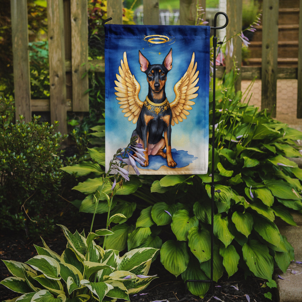 Manchester Terrier My Angel Garden Flag Mailbox Decorative Yard Banner Outside Patio Artwork for Flower Beds, Garden Size, Multicolor
