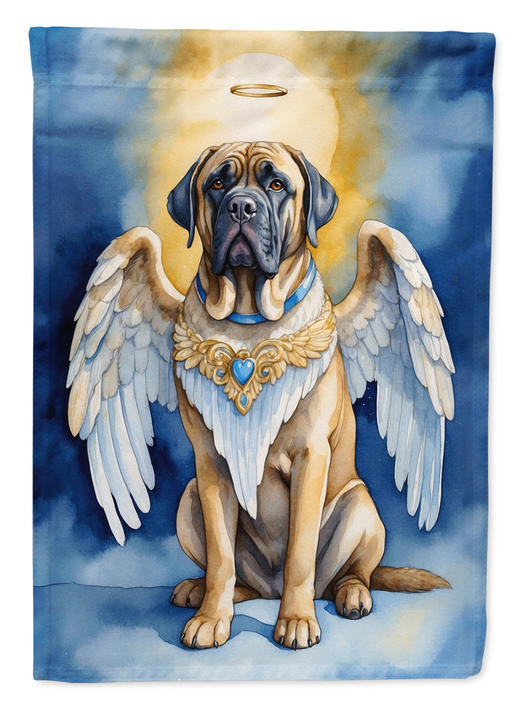 Mastiff My Angel Garden Flag Mailbox Decorative Yard Banner Outside Patio Artwork for Flower Beds, Garden Size, Multicolor
