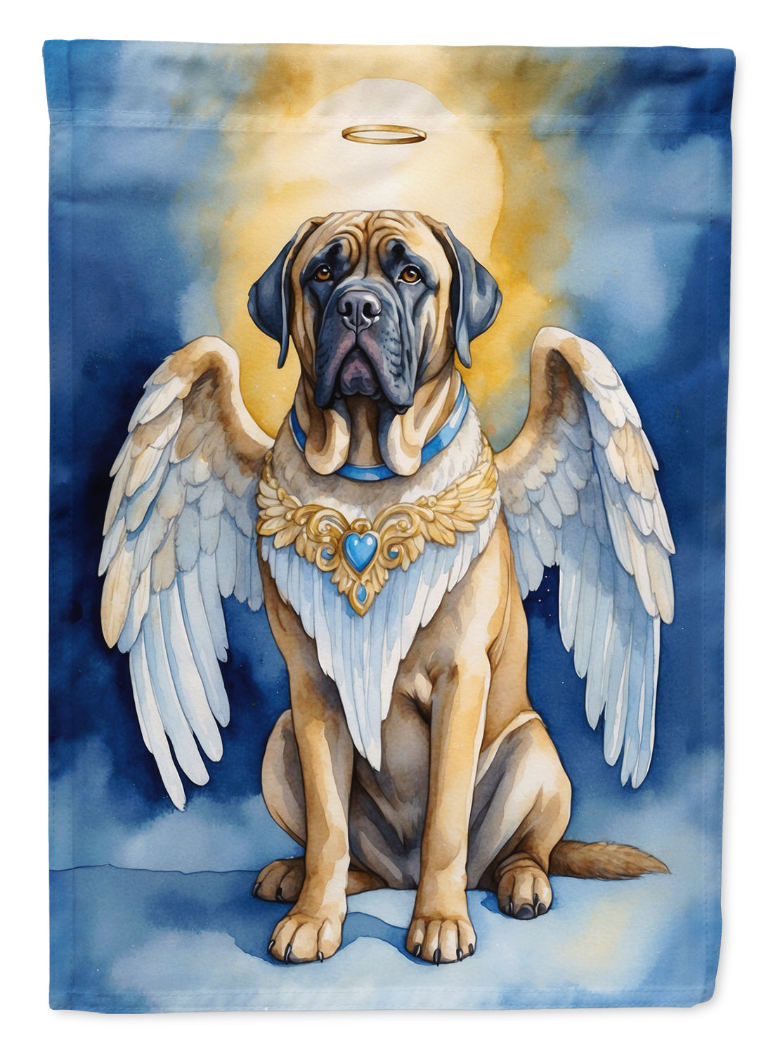 Mastiff My Angel Garden Flag Mailbox Decorative Yard Banner Outside Patio Artwork for Flower Beds, Garden Size, Multicolor