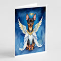 Miniature Pinscher My Angel Greeting Cards Pack of 8 Blank Cards with Envelopes Whimsical A7 Size 5x7