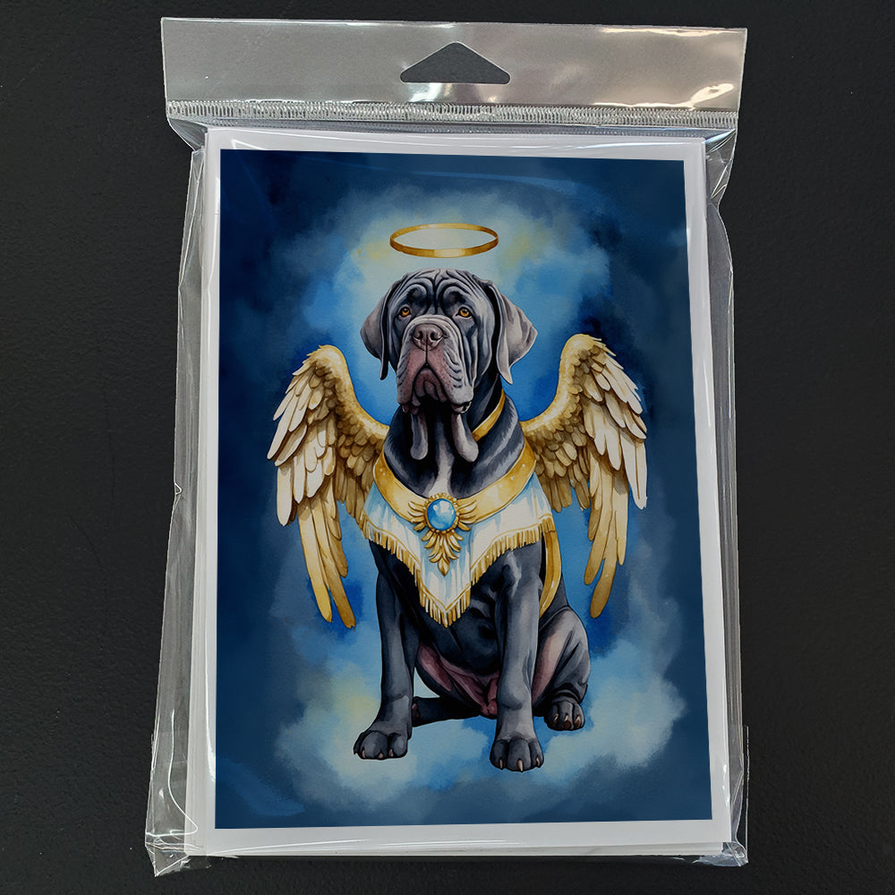 Neapolitan Mastiff My Angel Greeting Cards Pack of 8 Blank Cards with Envelopes Whimsical A7 Size 5x7
